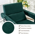 thumbnail image 5 of Costway Modern Berber Fleece Single Sofa Chair w/ Ottoman & Waist Pillow Green, 5 of 11