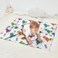 thumbnail image 2 of White Dinosaurs Trees Text Pattern Blanket,Comfortable Soft Flannel Throw Blanket,All Season,Warm Lightweight Blankets for Sofa Bed Couch Living Room Chair,30"x40", 2 of 4