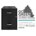 thumbnail image 4 of Space Solutions 18" Deep 2 Drawer Letter Width Vertical File Cabinet with Accessory Drawer, Black, 4 of 16