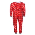 thumbnail image 3 of Christmas Family Matching Jumpsuit Pajamas Set Cute Fairy Light Patterns Long Sleeve Front Zipper, 3 of 9