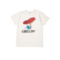 thumbnail image 3 of Chill Smurf Graphic Tee - White Casual Cartoon T-Shirt, 3 of 4