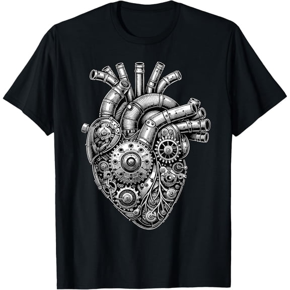 Steampunk Mechanical Heart T-Shirt