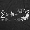 thumbnail image 2 of Womens String Theory T Shirt Funny Cat Math Science Nerdy Tee Womens Graphic Tees, 2 of 9