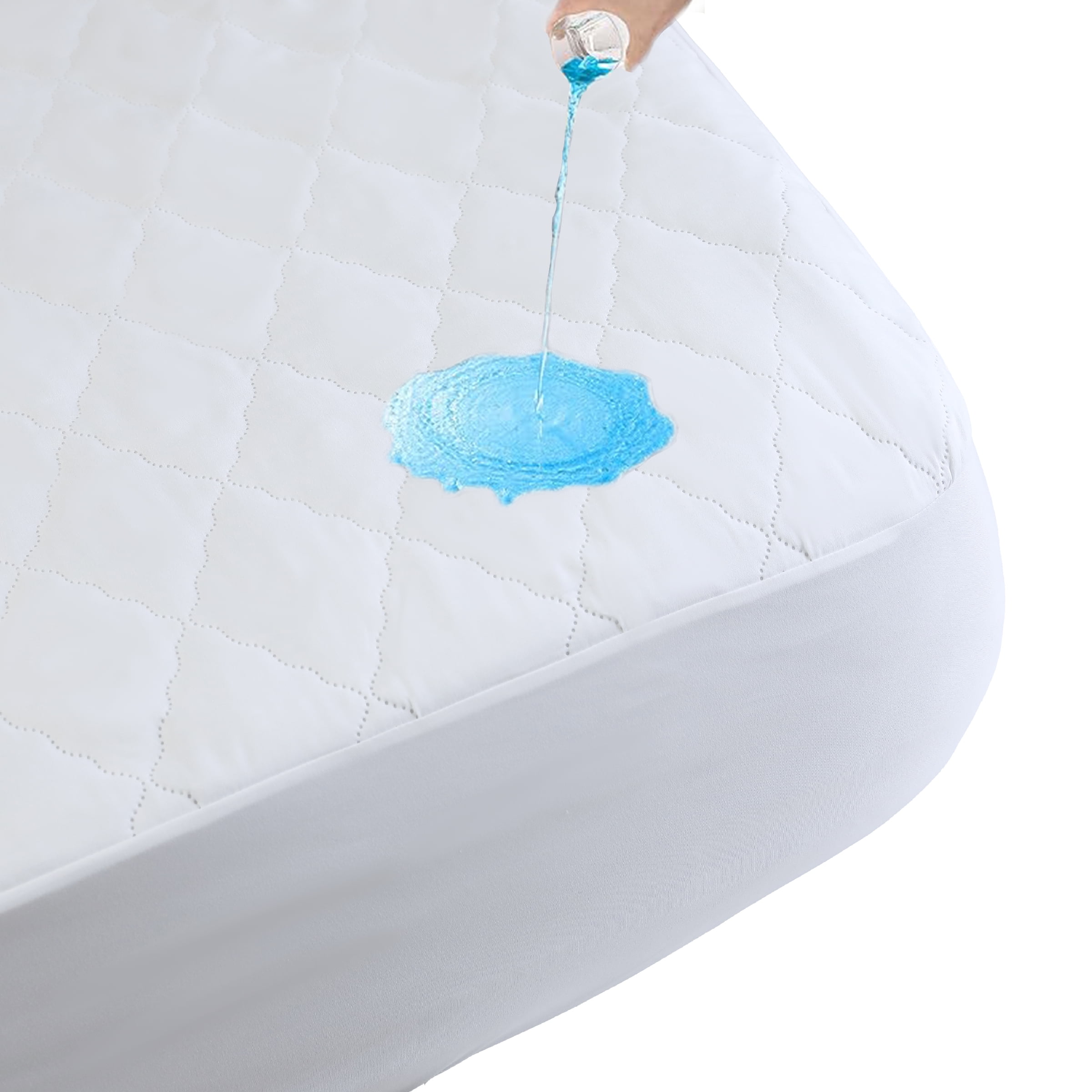 Beddora Waterproof Mattress Protector with Quilted Top – King – Soft & Breathable – White