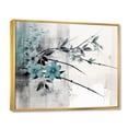 thumbnail image 2 of Designart "Sumi Bird Asian Painting II" Asian Floater Framed Wall Art Print, 2 of 7