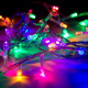 thumbnail image 1 of Cascada de Luces Navicolors  Navideña Decorativa Luz Led Multicolor 150 Focos 8 Funciones Cable Transparente 2 m, 1 of 4