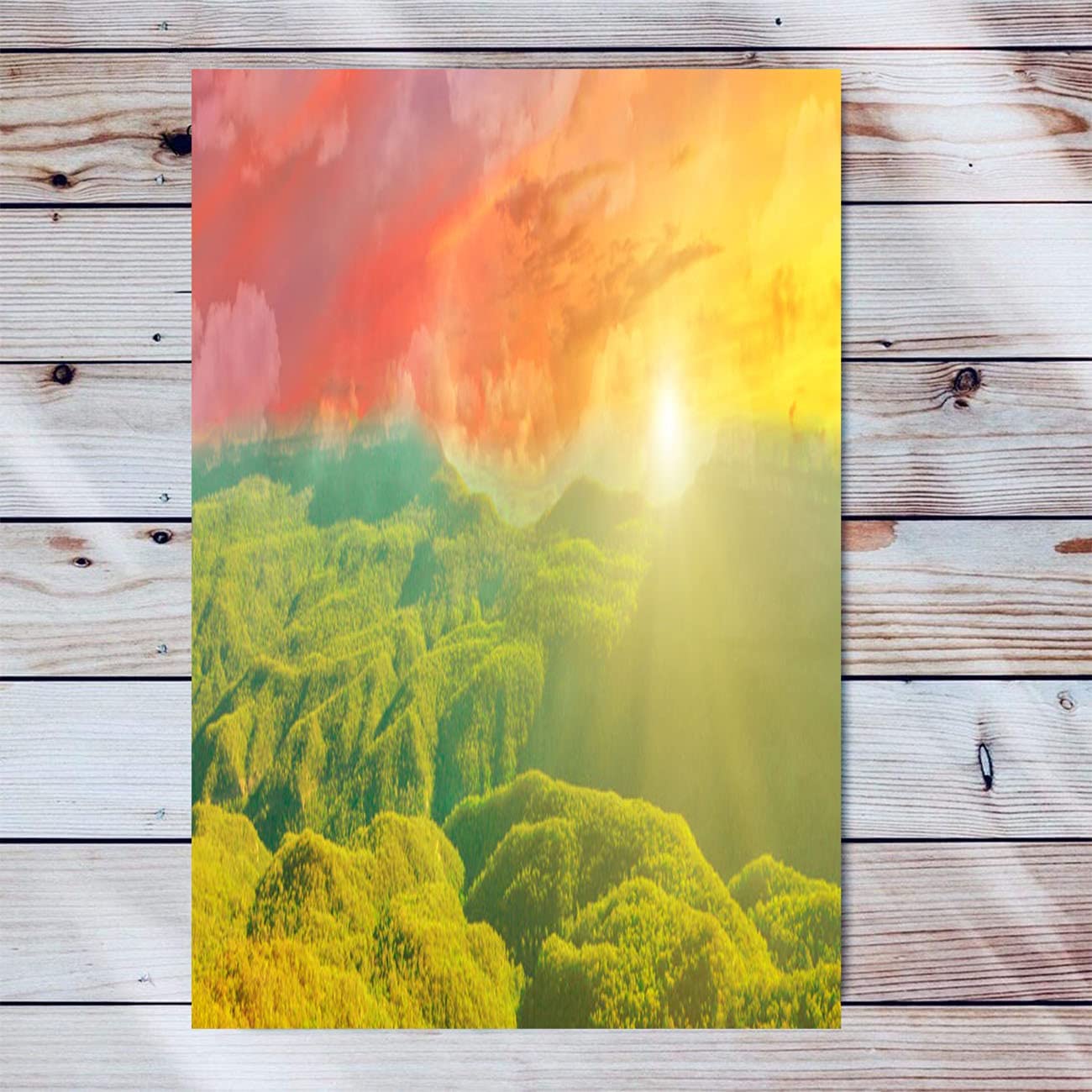 Blue Canvas Wall Art For Living Room Modern Artwork Blue Mountains