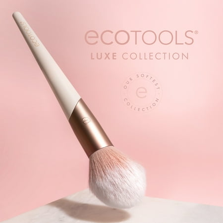 EcoTools Luxe Professional Plush Powder Makeup Brush, 1 Count