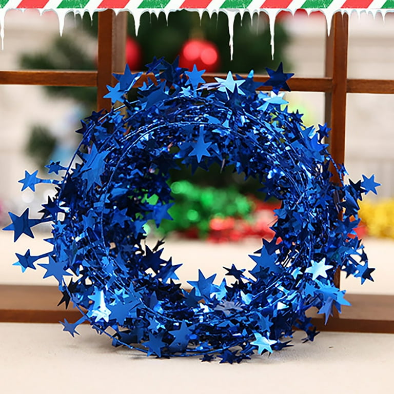 Easter Eggs Decorations for Trees Acrylic Beads Garland 7.5m Christmas  Decorations Christmas Tree Decorations Christmas Color Bar Christmas Wire  Star Rattan Multicolor Clear String for Hanging Strong 