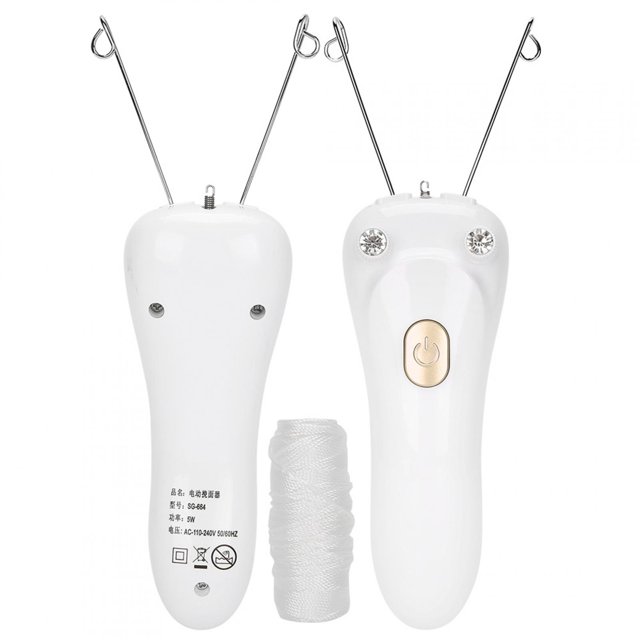 Ccdes Electric Threading Epilator Hair Remover USB Charging Cotton Thread Epilator (Host + Cotton Thread + USB Cable),Threading Epilator,Threader Hair Remover