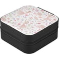 thumbnail image 2 of Dancing Ballerinas Small Jewelry Box, Travel Portable Square Jewelry Case for Ring, Pendant, Earring, Necklace Organizer Storage Holder Boxes（212） Women Gifts, 2 of 7