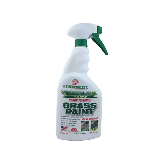 LawnLift 32 ounce Ready To Use Grass Paint (No Mixing)Covers up to 100