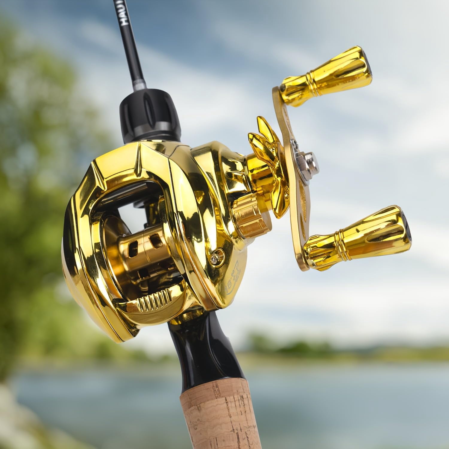 Fishing Reel with Magnetic Brake System - Spinning Reel with 15+1 Drag Settings, High-Speed Retrieval for Freshwater/Saltwater Fishing