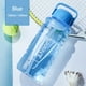 thumbnail image 5 of Advancent Botella de agua multifuncional de boca ancha, recipiente colorido para beber, recipiente de plástico a prueba de fugas de gran Mostrada Azul 1000ml, 5 of 6
