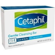 Cetaphil Gentle Cleansing Bar, Hypoallergenic, 4.5 Ounce