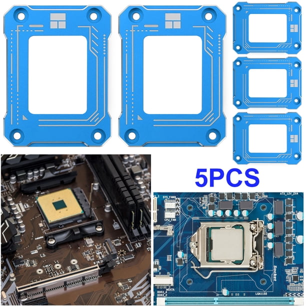 Protector marco corrección flexión CPU LGA1700-BCF Gen 12 para Intel () azul