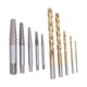 thumbnail image 5 of Broca Extractora de Tornillos 10 Piezas Juego de Extractores de Tornillos/Brocas Juego de Extractores de Flauta en Espiral Extractor de Pernos Rotos HSS Easy Juegos de ANGGREK Otros, 5 of 8