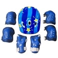 thumbnail image 1 of 7PCS Kids Safety Helmet Knee Elbow Pad Set For Boy Girl Cycling Skate Bike Protective Set, 1 of 5