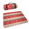 thumbnail image 2 of CSChome Outdoor Picnic Mat Aluminum Film Base Foldable Picnic Blanket Composite Process Camping Waterproof Damp-Proof Mat Retro Pattern, 2 of 7