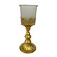 thumbnail image 2 of Candelabro de hierro Candelabro decorativo de vidrio Candelabro de té Candelabro para festival Comedor Sala de té Oro, 2 of 9