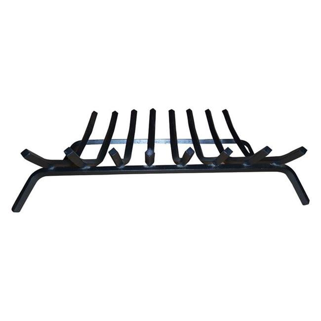 Black Steel Fireplace Grate, 30 in.