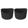thumbnail image 1 of Uxcell 2pcs 6.5cm Funda Protectora de Silicona para Botellas de 12-24 oz, Funda Antideslizante de Silicona para el Fondo de Botellas, Negra, 1 of 6