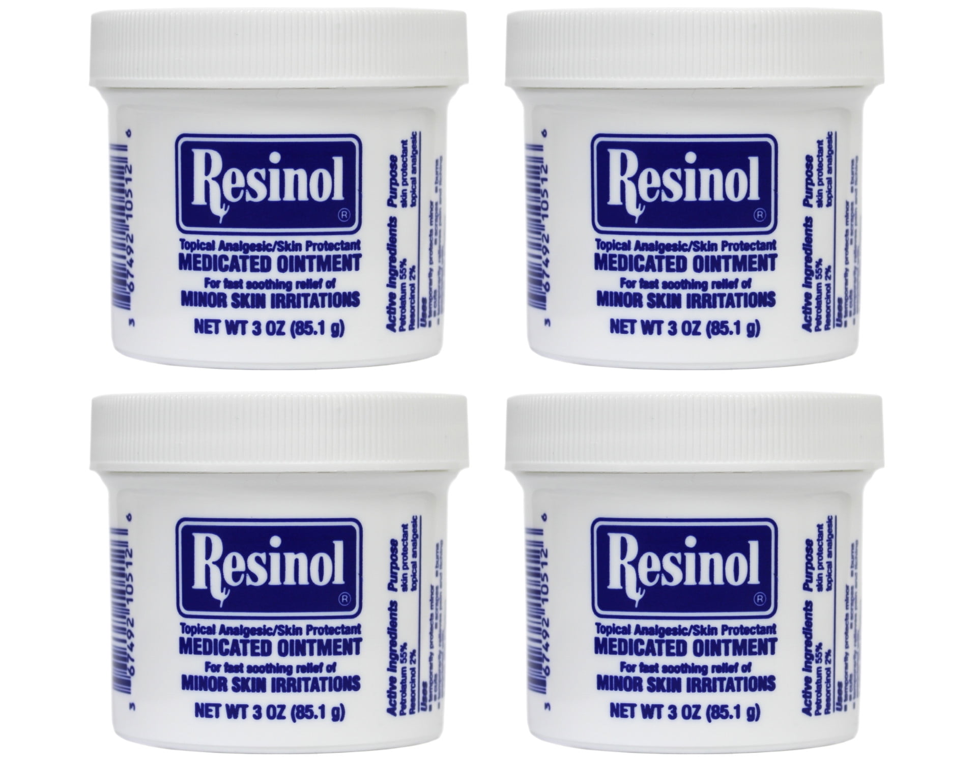 Resinol Medicated Ointment For Itch Relief And Protection Of Skin Rashes  and Irritations, 3 Ounce Jar (Pack of 1)