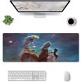 thumbnail image 2 of Large Mouse Pad, Pillars of Creation -Functional Desk Pad with Stitched Edges, XXL Mouse Pad Large (31.5x11.8 Inch) w/ Brilliant Design, Desk Mat Keyboard Pad Non Slip Base Gaming Mousepad, 2 of 5