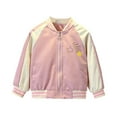 thumbnail image 4 of Hotiary Toddler Children's Casual Baseball Jacket Girls Spring and Autumn Horse Printed Cartoon Coat with 1-8 Years Old Girls, 4 of 5