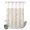 Espresso Brown, Oatmeal Beige, variant on No Hook Shower Curtain, Vintage Botanical Shower Curtains for Bathroom with See Through Top Window, Rustic Simple Flowers Geometric Art Beige Waterproof & Washable Bath Curtain Standard 72"x72"