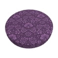 thumbnail image 1 of Balery Retro Florals Purple Fundas de asiento para taburete de bar redondo de tela de terciopelo ajustables que protegen de arañazos y manchas para sillas de 14 a 17 pulgadas.-12 inch, 1 of 7