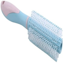 RAGUPEL Plastic Handle Round Hair Brush Salon Styling Bristles Comb for Women with Fine Thick or Curly Hair, Light Blue