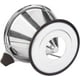 thumbnail image 5 of Filtro de café permanente de acero inoxidable sin papel con tubo de cepillo de limpieza, gotero de café de cono reutilizable con doble malla de acero inoxidable y mango de silicona para 1-4 tazas, 5 of 5