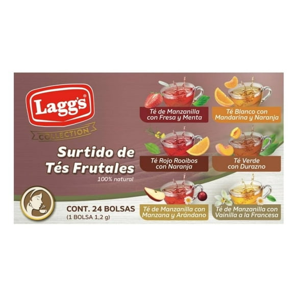 Surtido de tés Laggs Frutales con 24 sobres