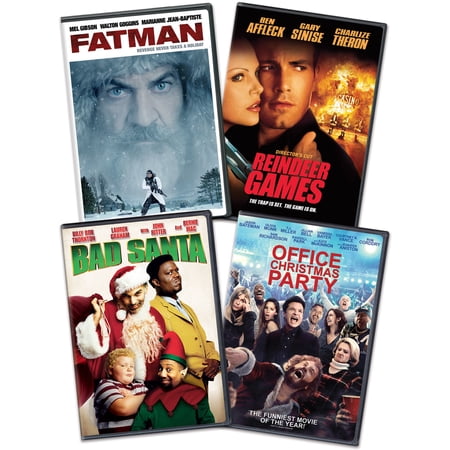 Fatman / Reindeer Games / Bad Santa / Office Xmas Party (Holiday 4-Pack Bundle)