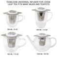 thumbnail image 4 of Teabloom Universal Loose Tea Infuser with Dual-function Lid/Dish - Fits Cups Mugs Teapots - Lid Touchpoints Remain Cool to the Touch - Steep Tea or Coffee - Connoisseur's Choice, 4 of 5