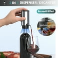 thumbnail image 4 of Vinflow Electric Wine Aerator decanter,Rechargeable electric&nbsp;wine&nbsp;decanter with Pourer,Measured Wine Aerator Pourer Spout with Base & Hold-to-Pour Modes for Wine Lovers, 4 of 7