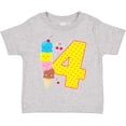 thumbnail image 3 of Inktastic Ice Cream Fourth Birthday Pink Boys or Girls Toddler T-Shirt, 3 of 5