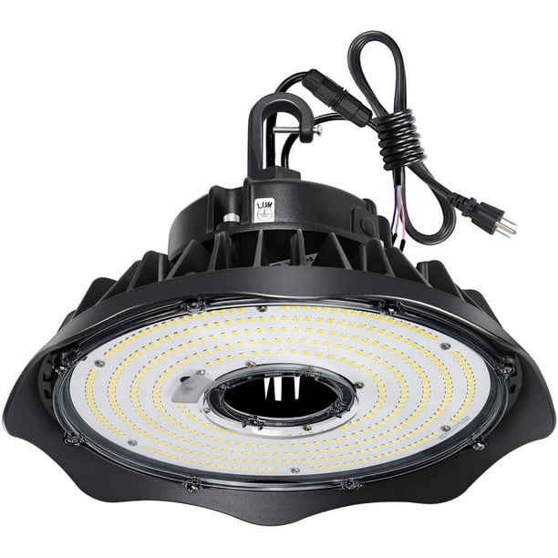 LED High Bay Light 150W 110V Dimmable 5000K 19,500lm UFO LED High Bay