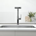 thumbnail image 6 of Lefton Pull-Out Waterfall Kitchen Faucet with Temperature Display, Two Water Outlet Modes, Single Hole, Grey, KF2209-2, 6 of 9