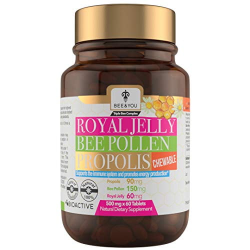 BEE and YOU Royal Jelly Propolis Bee Pollen Chewable Tablets Walmart