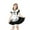 White, variant on Cowsor Girls' Maid Farm Style Dress – Perfect for Birthdays (Sizes 110-150)