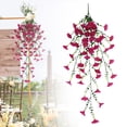 thumbnail image 2 of Artificial Flowers Artificial Morning Glory & Violet Vine Garland 30.3 X 7.9 Inch Flower Hanging Vine Outdoor Spring Decor for Wedding Arch Garden & Home Decoration, A Bunch of Artificial Flowers, 2 of 8