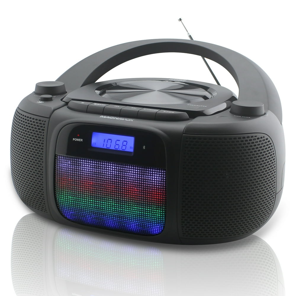 Magnavox MD6972 CD Boombox With Digital AM FM Radio Color Changing