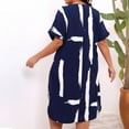 thumbnail image 5 of Simua Tshirt Dress Women Comfort Round-Neck Short Sleeved Printed Pullover Dresses Loungewear, 5 of 7