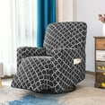 thumbnail image 2 of Housse de Fauteuil Inclinable en Sergé Imprimé. Housse de Fauteuil Inclinable Extensible en une Seule Pièce. Housse de Fauteuil Inclinable Sans Bretelles pour Salon, 2 of 5