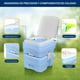 thumbnail image 5 of Inodoro Portátil de 20 Litros SereneLife, Toilette para Camping a Prueba de Fugas con Tanque de Desechos Desmontable, 120+ Descargas, Pulverizador, Bolsa de Transporte, Embudo Plástico, 5 of 7