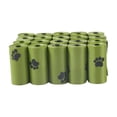 thumbnail image 2 of Biodegradable Dog Poop Bags with Poop Bag Dispenser, Scented Leak-Proof Pet Waste Bags with Paw Print Design, 1 Roll D#094 green, 2 of 6