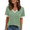 Green, variant on PPCHVOY Women’s V-Neck T-Shirt Summer Loose Fit Casual Soft Tops for Women Comfort Office Basic Short Sleeve S-2XL