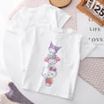 thumbnail image 2 of Camiseta de Hello Kitty para niño y niña, camisa de Anime Y2k Kawaii Sanrio, Melody Cinnamoroll Kuromi, ropa informal de dibujos animados, 2 of 4